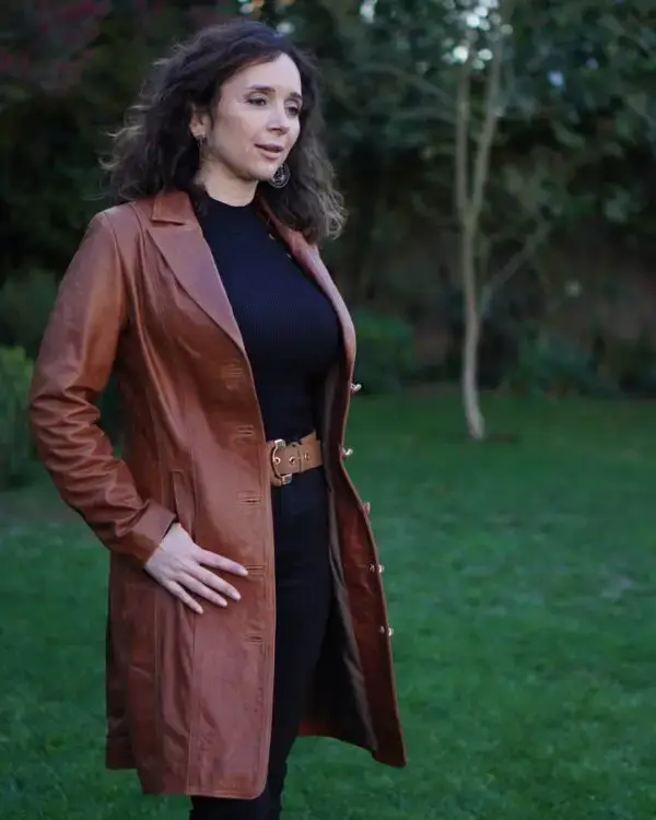 Trench de cuero Miranda Suela